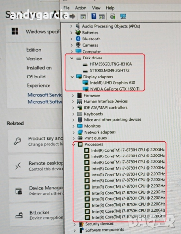 NVIDIA GTX 1660ti 6GB/Core i7 8750H/16GB RAM/256GB SSD/1TB HDD/15.6 FullHD IPS/MSI GL63, снимка 16 - Лаптопи за игри - 52222889