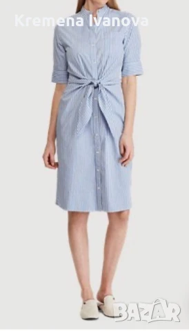 RALPH LAUREN Wilda striped shirt dress, размер 4 (S/M), снимка 2 - Рокли - 51114374