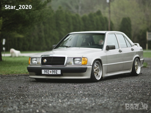 Светеща картина с LED осветление - Mercedes 190 AMG