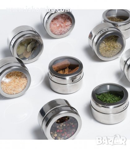 МАГНИТНИ БУРКАНЧЕТА ЗА ПОДПРАВКИ - код 2970, снимка 3 - Аксесоари за кухня - 33904953