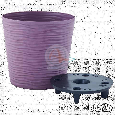 Ниска саксия ФЮЖЪН D12*11СМ с дренаж-5 размера