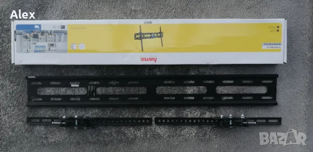 Стенна стойка за телевизор, HAMA 60 кг.  37"-75" (94-190 см) , снимка 6 - Стойки, 3D очила, аксесоари - 49656815