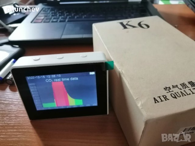 Детектор за въздух 3-в-1 CO2,температура и влажност, снимка 18 - Друга електроника - 40705153