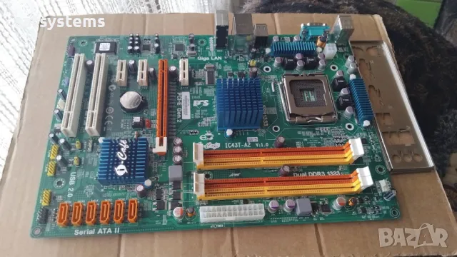 Дънна платка ECS EliteGroup I-Cafe IC43T-A2 VER:1.0 Socket 775 CPU+FAN+RAM, снимка 7 - Дънни платки - 49962177