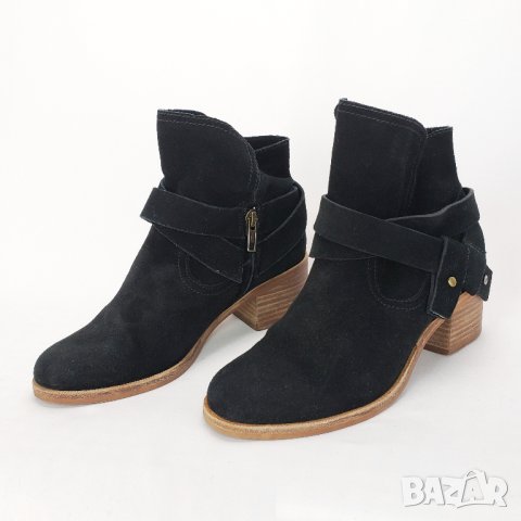 UGG Elora Оригинални Кожени Боти Ботуши Велур Естествена Кожа 37, снимка 2 - Дамски боти - 38737321
