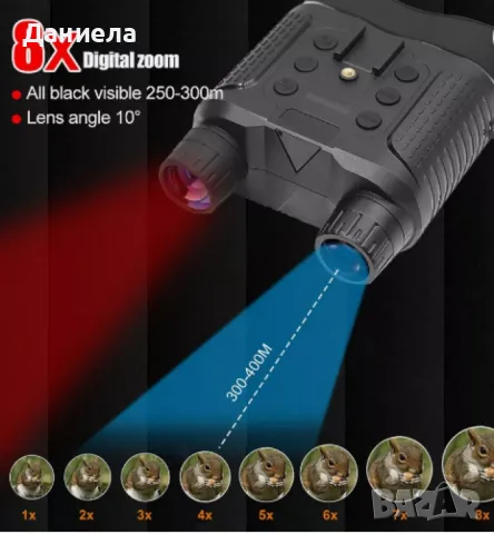 Бинокъл за нощно виждане,8x цифрово увеличение, снимка 5 - Друга електроника - 48523992