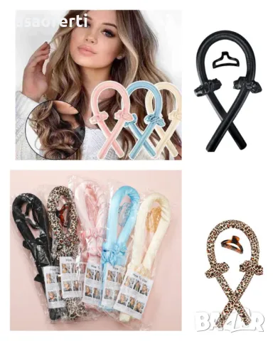 Комплект за къдрене - дунапренен ролер, скрънчи и шнола 