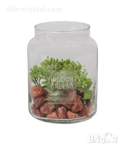 Декориран буркан за украса, снимка 1