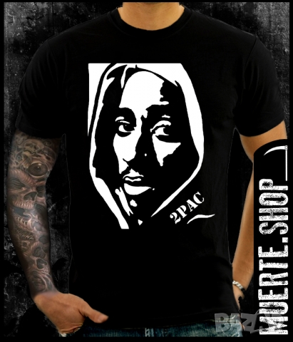 Тениска 2PAC STENCIL, снимка 1 - Тениски - 36113731