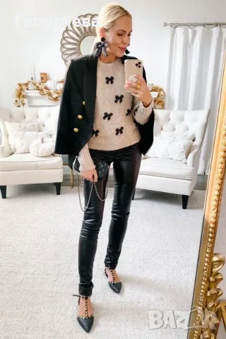 Униклно бижу пуловер Limited edition Zara, снимка 3 - Блузи с дълъг ръкав и пуловери - 55743331