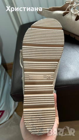 Нови велурени сандали , снимка 3 - Сандали - 44648313