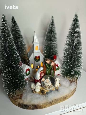 Коледна сцена на Рождество Христово, снимка 2 - Декорация за дома - 52674855