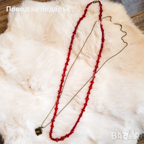 Две дълги колиета във винтидж стил, снимка 2 - Колиета, медальони, синджири - 53768844