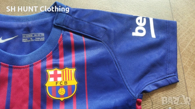 NIKE FC BARCELONA Baby Football T-Shirt Размер 12-18 месеца бебешка тениска Барселона 35-60, снимка 3 - Други - 53297449