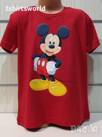 Нова детска тениска с дигитален печат Мики Маус, снимка 6 - Детски тениски и потници - 36350239