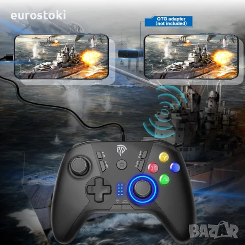 Безжичен геймърски контролер EasySMX ESM 9110 за Windows PC/Steam Deck/PS3/Android TV BOX, снимка 6 - Други игри и конзоли - 51344092