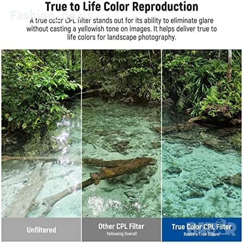 Нов 77мм. Цветен поляризационен филтър HD оптично стъкло , снимка 2 - Други стоки за дома - 41614808