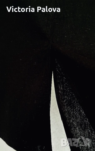 Черна пола  COCOROTA лен и памук Испания, снимка 3 - Поли - 53633157