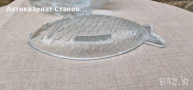8 броя стъклени чинии риба, снимка 7 - Чинии - 56263824