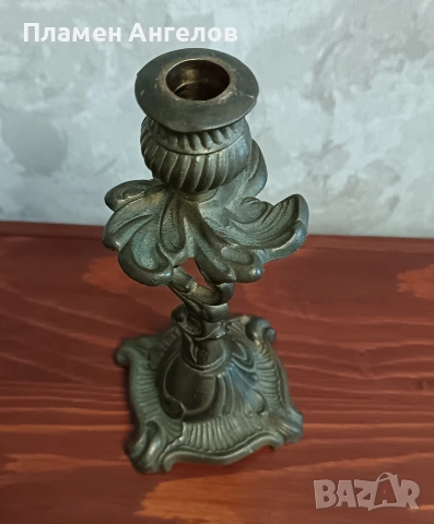 Винтидж декоративен свещеник - Барок, снимка 6 - Антикварни и старинни предмети - 53820660