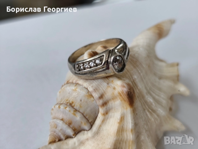 Сребърен пръстен , снимка 2 - Пръстени - 52986253