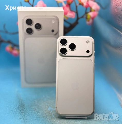 ГАРАНЦИОНЕН!!! Apple iPhone 17 Pro Max, 256GB, 5G, Silver + подарък оригинален адаптер, снимка 3 - Apple iPhone - 53806911