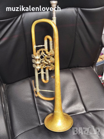 Miraphone Model 8R Rotary Bb Trumpet Made In Germany - Ротари Б Тромпет Vintage, снимка 1