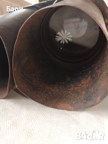 Стар голям немски военен бинокъл D.F.10x80 d.k.L. WWII, снимка 16 - Антикварни и старинни предмети - 49628491