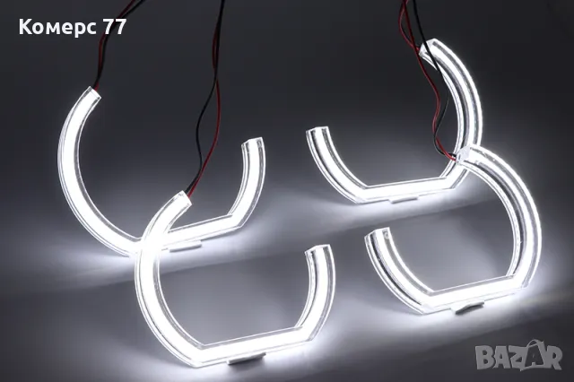 Продавам Cotton LED рингове за фарове (ангелски очи) за БМВ Е46, Е39, Е90, Е53, Е36 и Е60., снимка 5 - Аксесоари и консумативи - 42649004