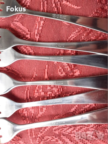 Луксозни прибори вилички Edelstahl Rostfrei - 6 бр. нови, снимка 5 - Антикварни и старинни предмети - 53738270