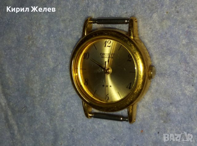 ORIENT QUARTZ Марков ЯПОНСКИ КВАРЦОВ ПОЗЛАТЕН ДАМСКИ ЧАСОВНИК - ОРИЕНТ 28516, снимка 3 - Дамски - 42128559