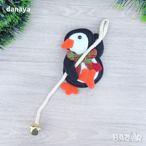 3385 Коледна фигурка Пингвин със звънче, снимка 3 - Декорация за дома - 39083698