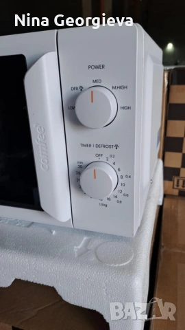 Компактна микровълнова фурна Comfee - 20 литра, 700W и 5 нива на мощност, снимка 7 - Микровълнови - 53276719