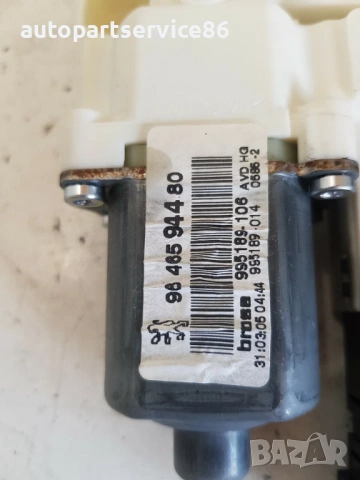 Мотор за преден десен прозорец врата за Peugeot 407 2.2 (2006) 0130822201, 9646594480, снимка 2 - Части - 53737193