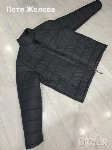 Черно мъжко яке XL , снимка 2 - Якета - 52617494