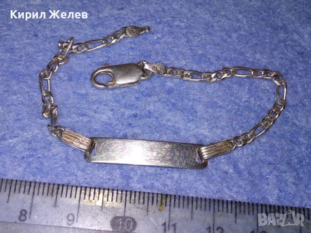 ПРЕКРАСНА ИТАЛИАНСКА СРЕБЪРНА ГРИВНА СРЕБРО 925 ITALY с БЯЛА ПОЗЛАТА 43202, снимка 10 - Гривни - 44692775