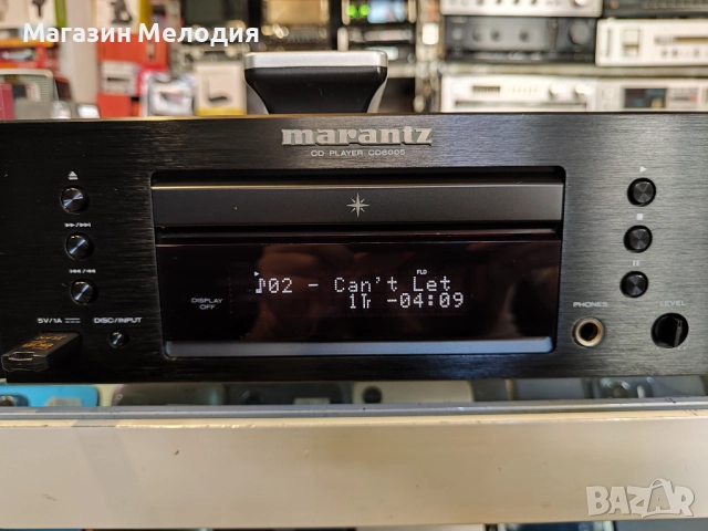 CD Player Marantz CD 6005 с оригинално дистанционно. В отлично техническо и визуално състояние., снимка 9 - Декове - 51723384