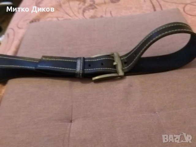 Колан естествена кожа дълъг 130см на 4см , снимка 2 - Колани - 53322462