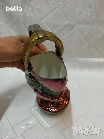 Рядка каничка за мляко или др във формата на рицарски шлем -Luigi Carron Alcyone Marostica Italy, снимка 5 - Антикварни и старинни предмети - 49646610