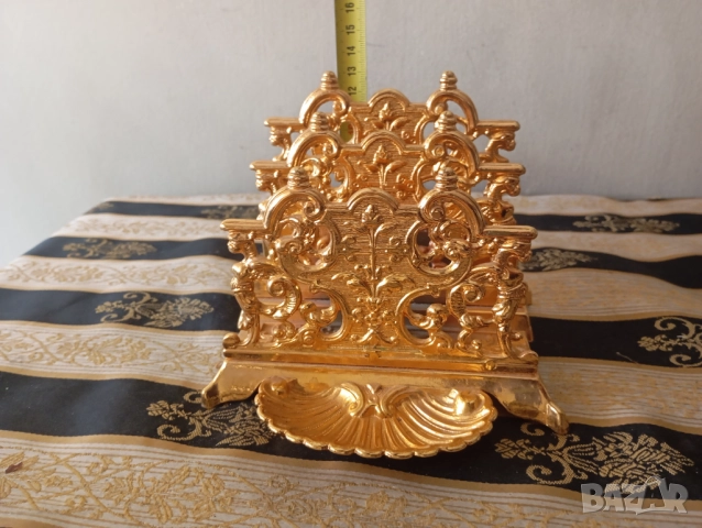 Винтидж салфетник,поставка за писма, снимка 7 - Антикварни и старинни предмети - 52910828