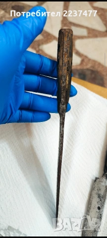 много стар овчарски нож , снимка 4 - Ножове - 53595331