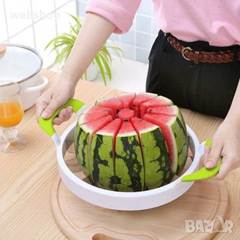 РЕЗАЧКА ЗА ДИНИ И ПЪПЕШИ WATER MELON SLICER, С ДРЪЖКИ, снимка 6 - Аксесоари за кухня - 39450654