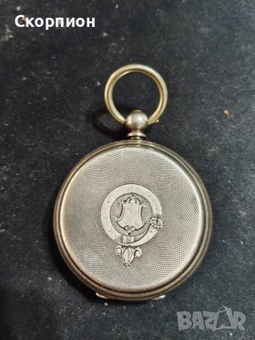 Швейцарски СРЕБЪРЕН джобен часовник 1900г. с ключе - 10 РУБИНА ПРОМОЦИЯ, снимка 10 - Джобни - 50419600