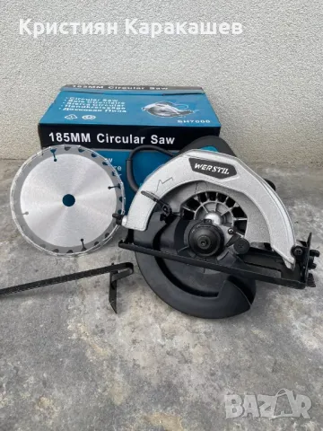 ПРОФЕСИОНАЛЕН ЦИРКУЛЯР WERSTIL HS7000-185 ЧЛ 1200W, снимка 1