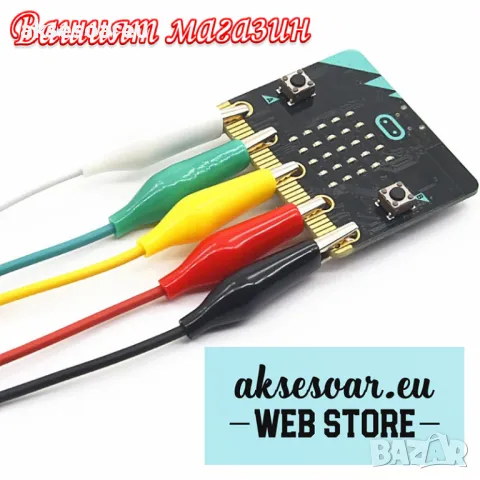 1 комплект 10 бр. електрически проводници със двустранни щипки тип крокодил тестови кабели с държачи, снимка 14 - Друга електроника - 50233919