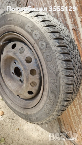 Джанти 14 със зимни гуми Good Year Ultra Grip 5 - за Опел Вектра Б, снимка 3 - Гуми и джанти - 52439271