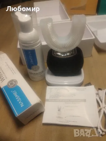 нова електрическа четка за зъби V blue ray 360 градуса за избелване на зъби, снимка 2 - Други - 48152805