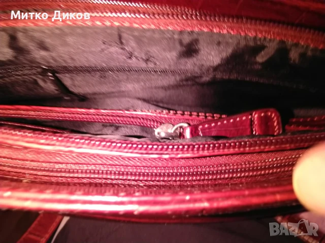 Женска чанта нова през рамо маркова на Джорджио Ферра естестевна кожа 34х18х9см, снимка 10 - Чанти - 51009029