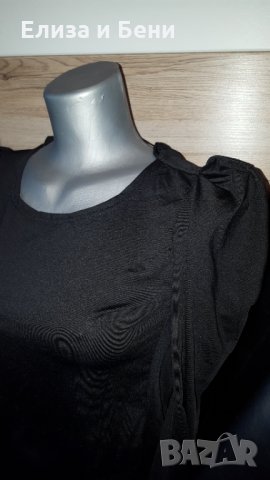 уникална готик блуза с буфан ръкав и гол гръб с връзки, снимка 2 - Корсети, бюстиета, топове - 35892377