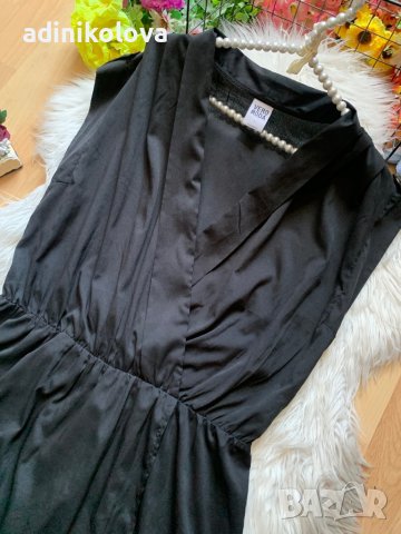 Тънка черна рокля Веро Мода, снимка 2 - Рокли - 41592621